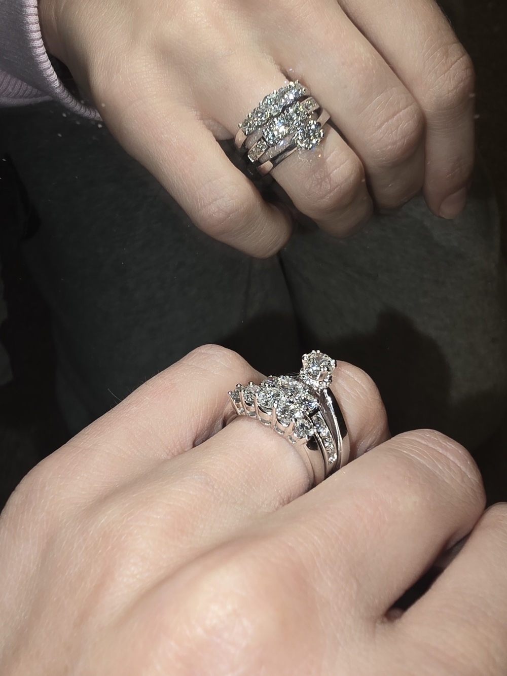 Natural Diamonds 14k Stack
